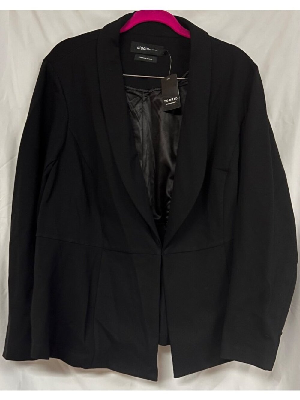 Torrid Black Uptown Peplum Blazer and high waisted leggings plus size 4R NEW